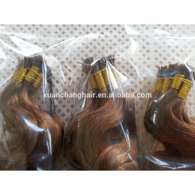 I Stick Tip Body Wave Micro Rings Beads Link Remy Human Hair Extensions