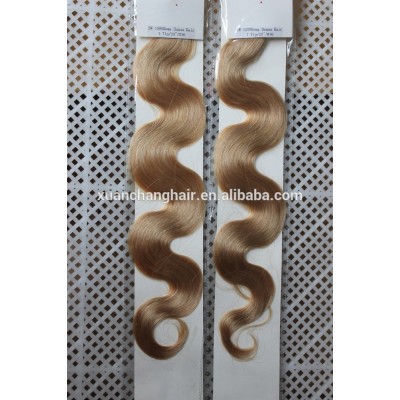 25 I Stick Tip Body Wave Wavy Micro Rings Beads Link Remy Human Hair Extensions