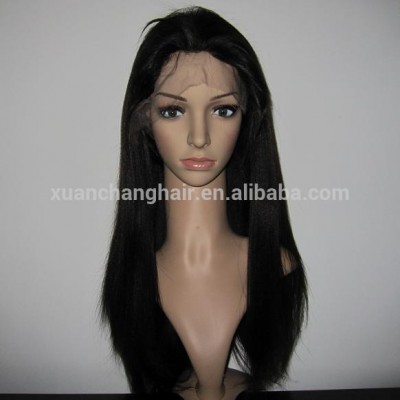 Bleach Knot Raw Brazilian Human Hair Full Lace Wigs