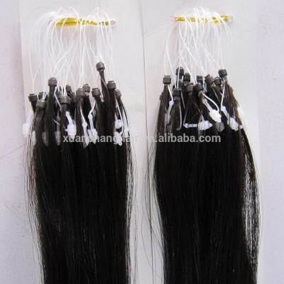 50cm virgin brazilian 1g micro ring loop hair