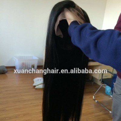 cheap price human hair wigs virgin brazilian hair curly wig black color