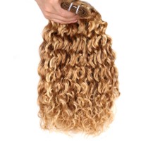 High Quality Piano Color 27 /613 Water Wave Human Hair Weave ,Mix Colors Remy Human Hair Extension