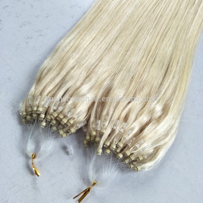 Indian Remy Platinum Blonde 0.8g Micro Ring Loop Hair Extension