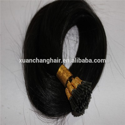 Wholesale Indian 12"-26" Remy Stick Tip I tip Human Hair Extensions